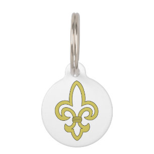 Fleur de Lis Pet ID Tag