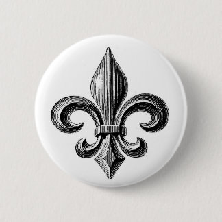 Fleur-de-Lis Pinback Button