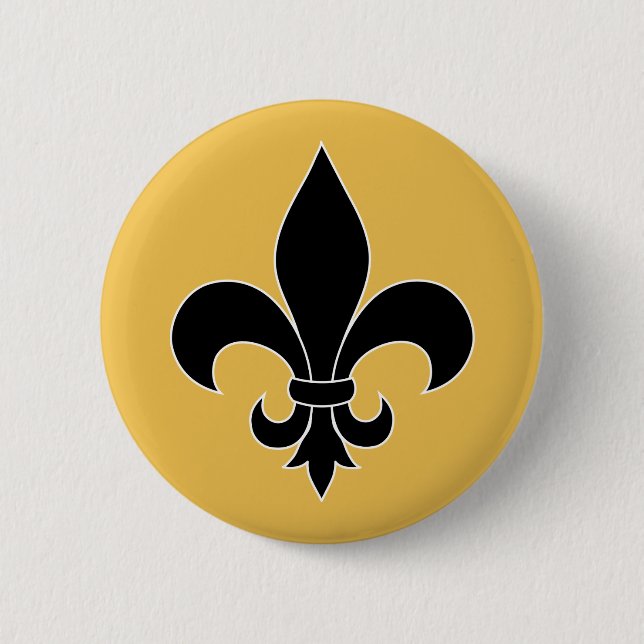 Fleur de Lis Pinback Button (Front)