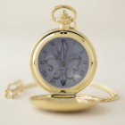 Fleur De Lis Pocket Watch Gold