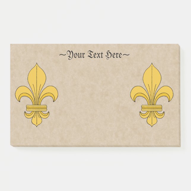 Fleur-de-lis Post-it Notes (Front)