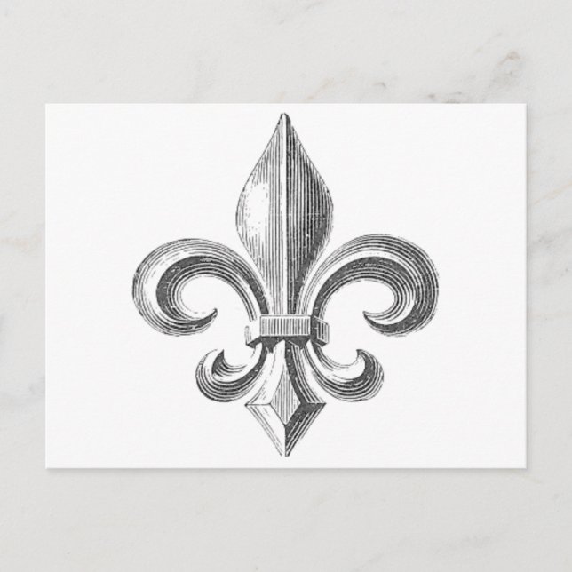Fleur de Lis Postcard (Front)