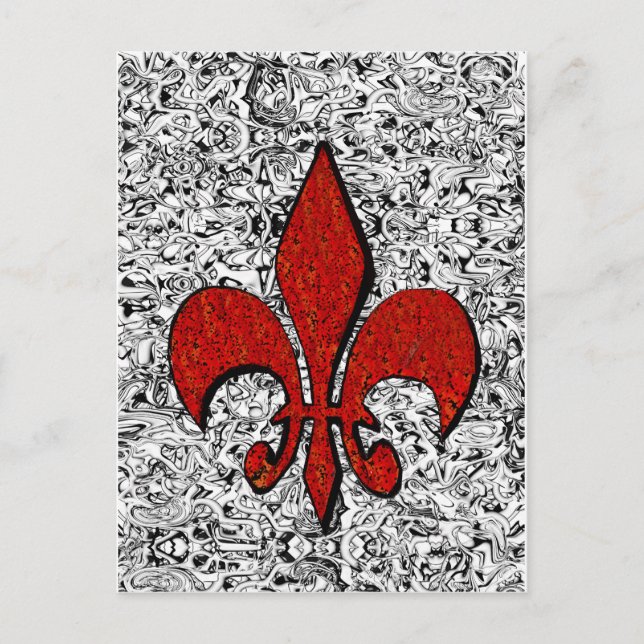 fleur de lis postcard (Front)