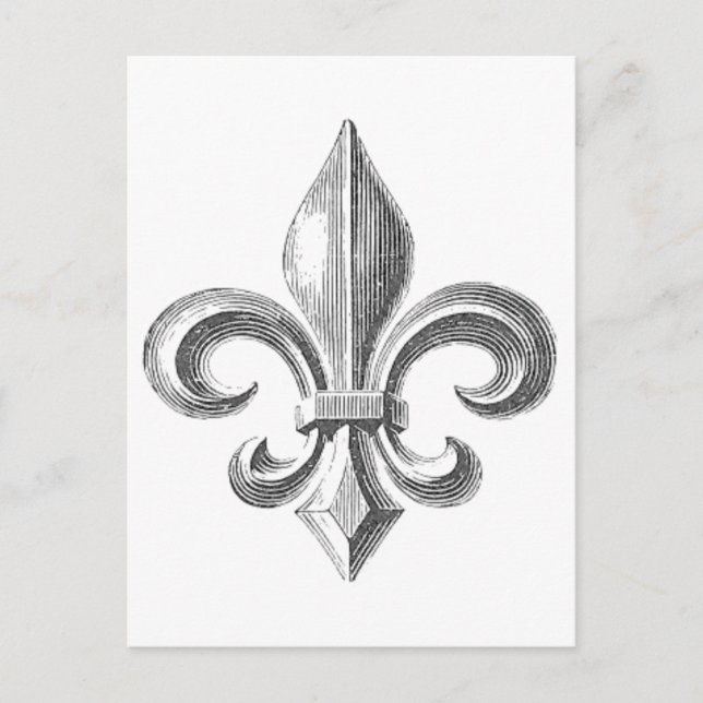 Fleur de Lis Postcard (Front)