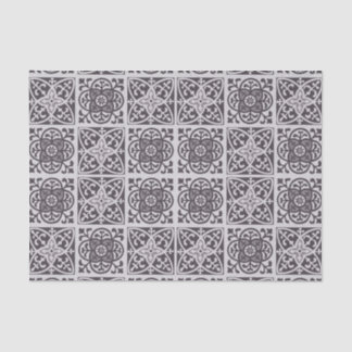 Fleur de lis print in Grey and Taupe Grey Tissue Paper