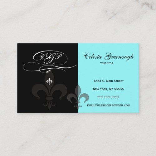 Fleur de Lis Profile Card Business Card