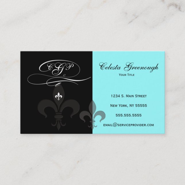 Fleur de Lis Profile Card (Front)