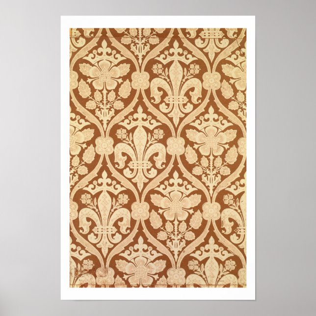 'Fleur-de-Lis', reproduction wallpaper designed by Poster (Front)