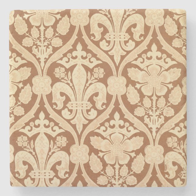 'Fleur-de-Lis', reproduction wallpaper designed by Stone Coaster (Front)