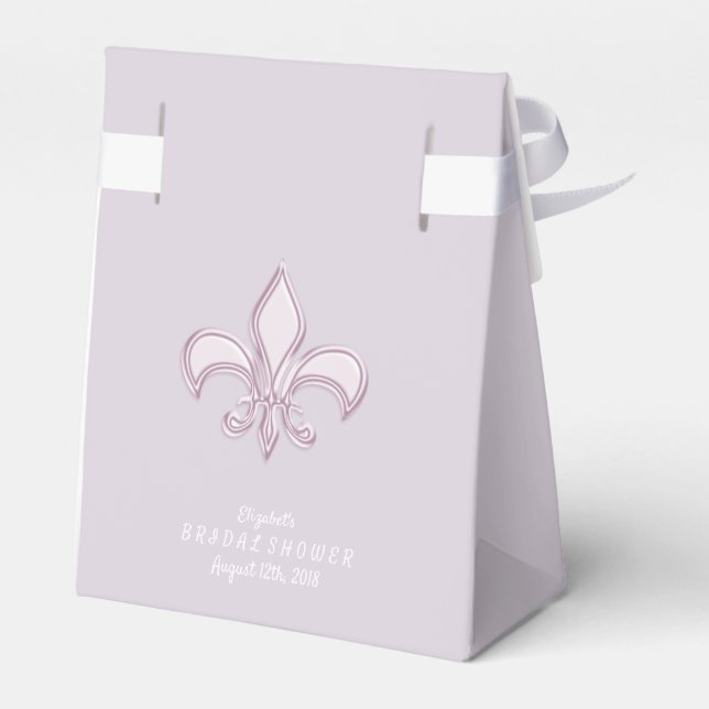 Fleur De Lis. Royal design Favor Boxes (Back Side)