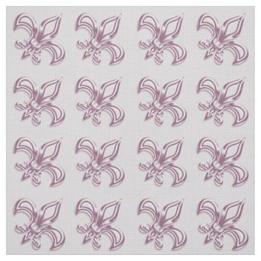Fleur de Lis royal pink metallic  pattern Fabric