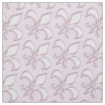 Fleur de Lis royal purple pattern Fabric