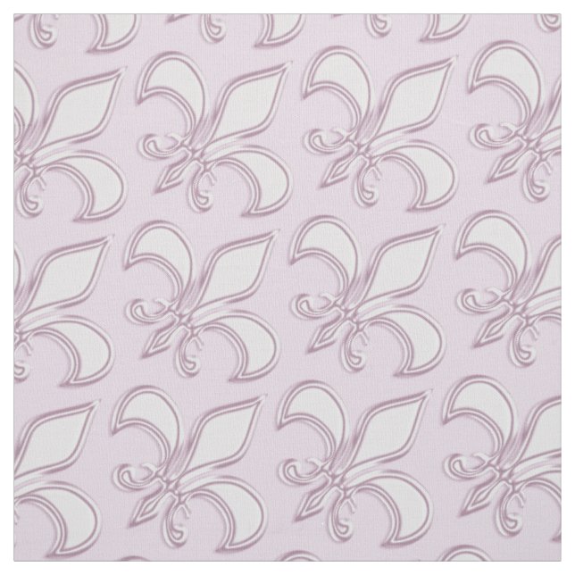 Fleur de Lis royal purple pattern Fabric (Swatch)