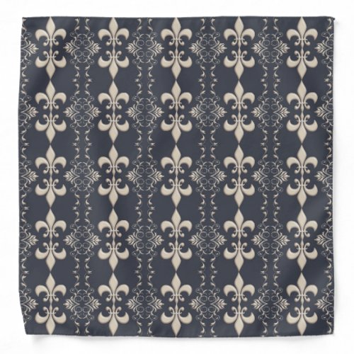 Fleur de Lis royal seamles pattern Bandana