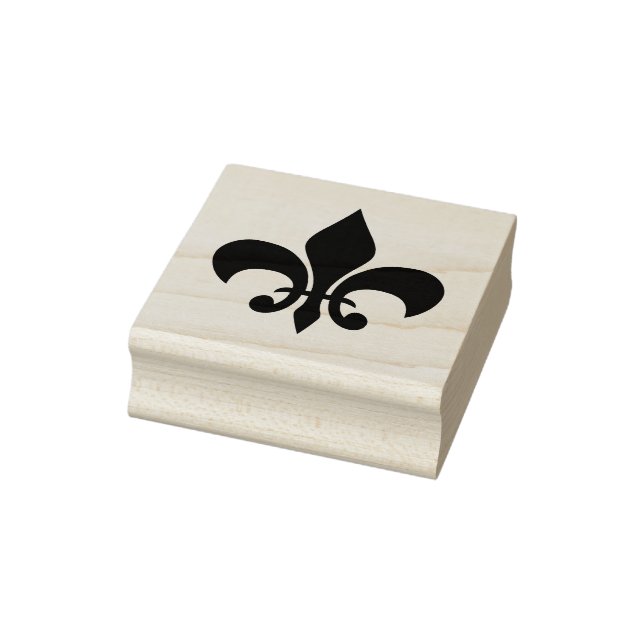 Fleur De Lis Rubber Craft Stamp (Stamp)