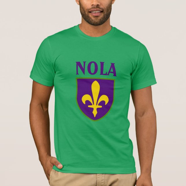 Fleur De Lis Shield, NOLA T-Shirt (Front)