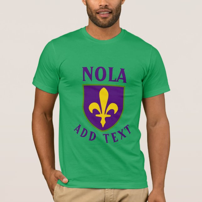 Fleur De Lis Shield, NOLA T-Shirt (Front)