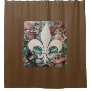 Fleur De Lis Shower Curtain