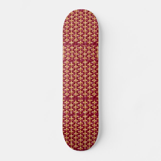 Fleur de Lis Skateboard Deck (Front)