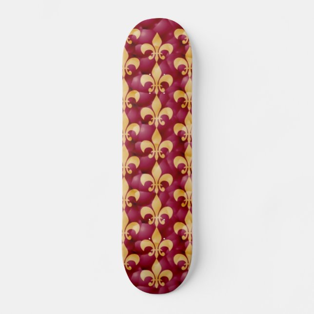 Fleur de Lis Skateboard Deck (Front)