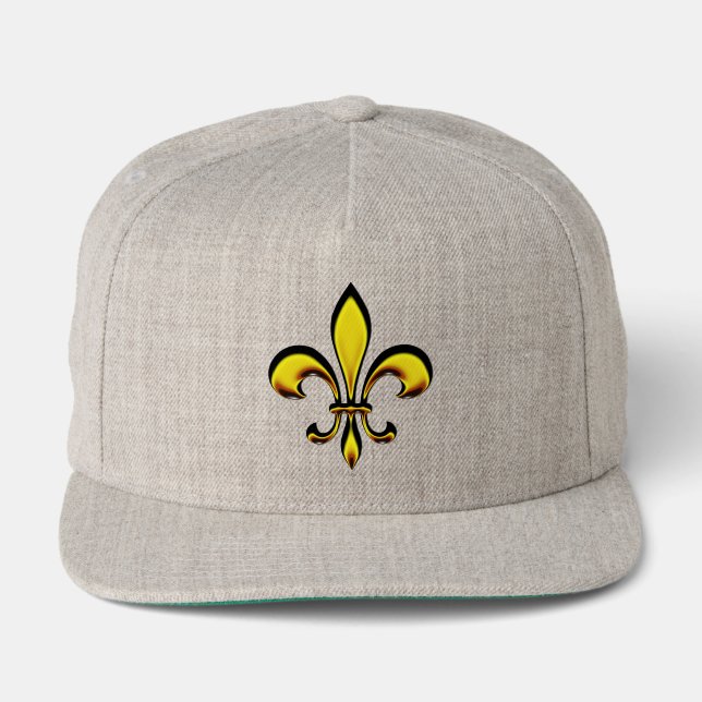 Fleur De Lis Snap Back Hat (Front)