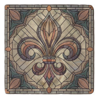 Fleur-de-lis - Stained glass mosaic art