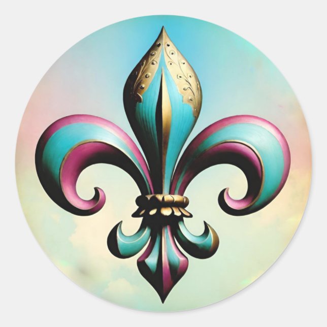 Fleur de lis Sticker  (Front)