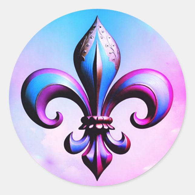 Fleur de lis Sticker  (Front)