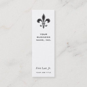 Fleur De Lis - Stripey Mini Business Card