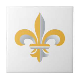 Fleur de Lis symbol Ceramic Tile