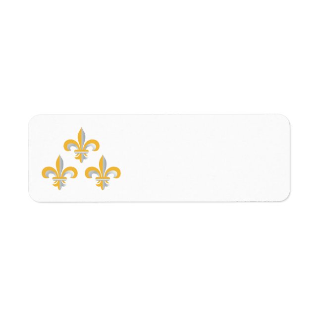 Fleur de Lis symbol Label (Front)