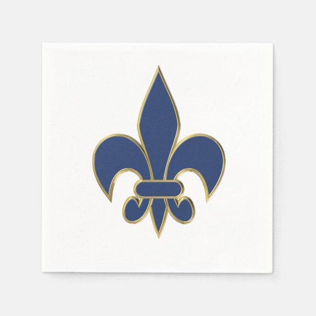 Fleur de Lis symbol Napkins (Front)