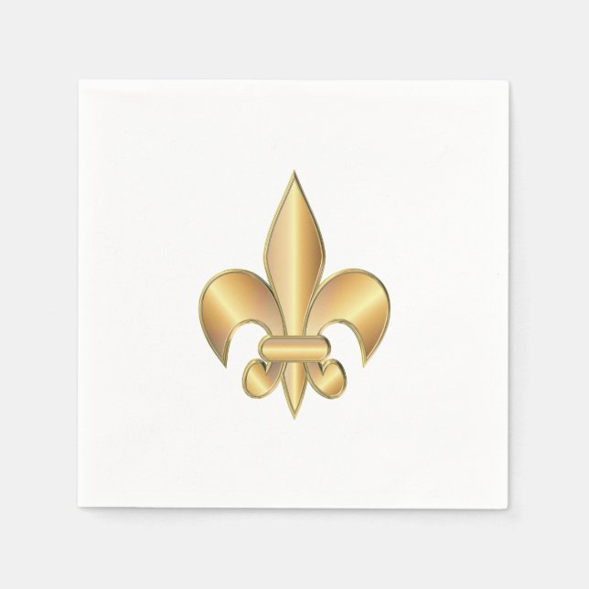 Fleur de Lis symbol Paper Napkins (Front)