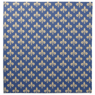 Fleur-de-lis symbols cloth napkin