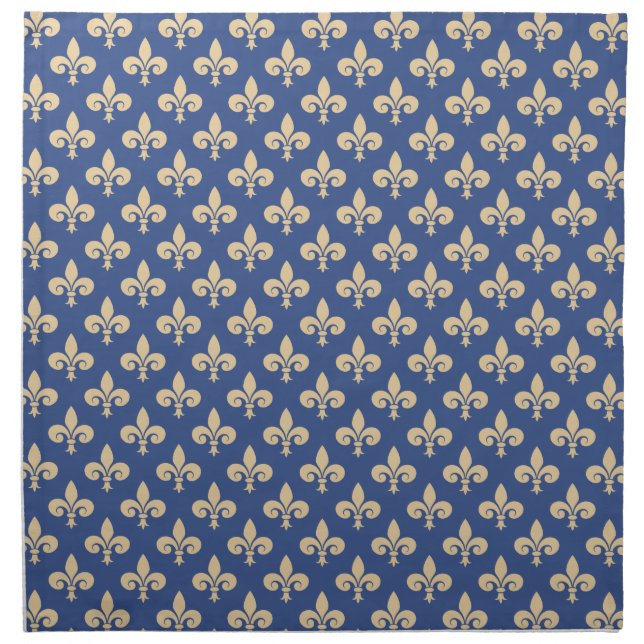 Fleur-de-lis symbols cloth napkin (Front)