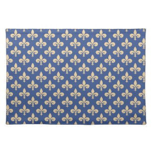 Fleur-de-lis symbols cloth placemat