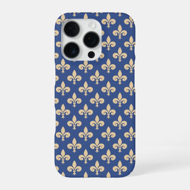 Fleur-de-lis symbols iPhone case (Back)