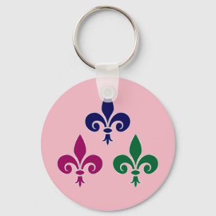 Fleur-de-lis symbols keychain