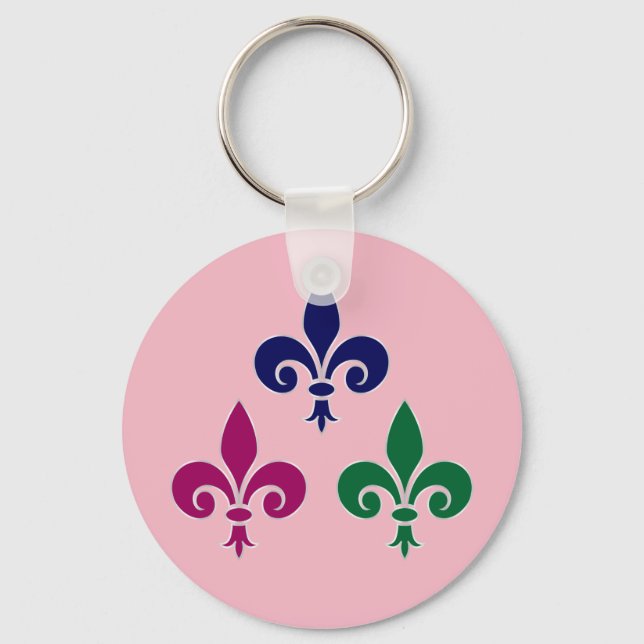 Fleur-de-lis symbols keychain (Front)