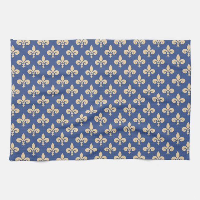 Fleur-de-lis symbols kitchen towel (Horizontal)