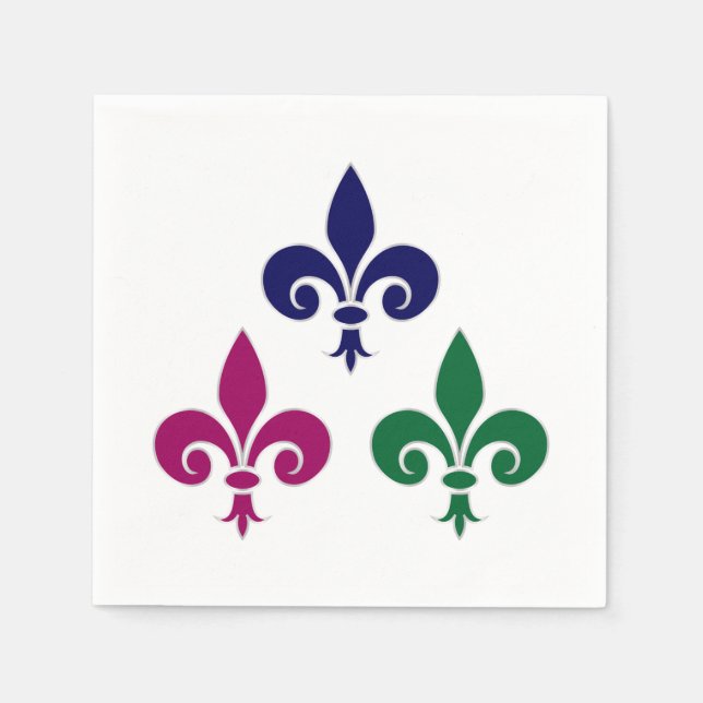 Fleur-de-lis symbols napkins (Front)