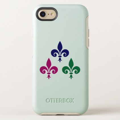 Fleur-de-lis symbols OtterBox symmetry iPhone 8/7 case