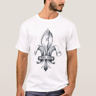 Fleur De Lis Tattoo T-shirt - Customized