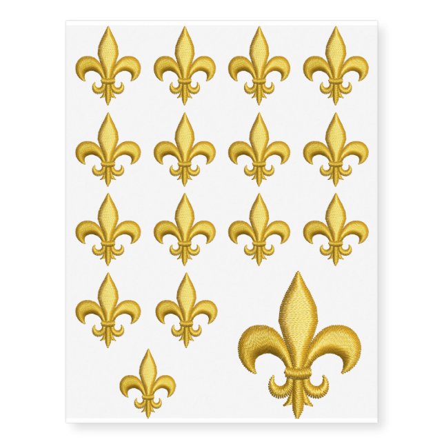 fleur de lis temporary tattoos (Front)
