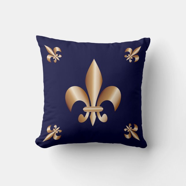 Fleur de lis throw pillow (Front)