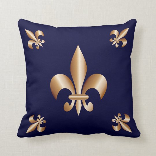 Fleur de lis throw pillow
