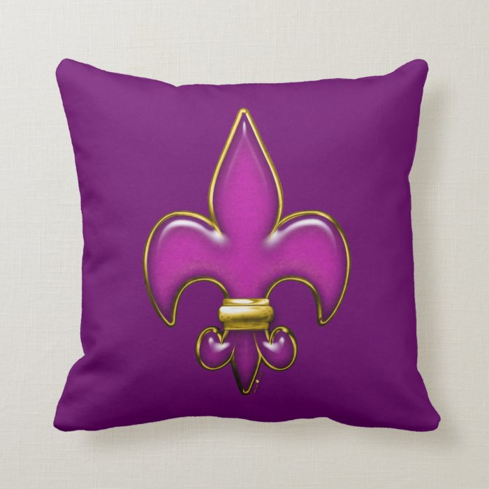 Fleur De Lis Throw Pillows