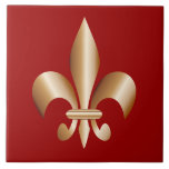 Fleur de lis tile