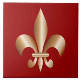 Fleur de lis tile