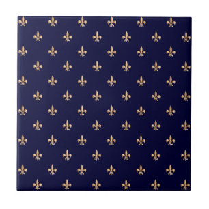 Fleur de lis tile